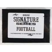 2022 Leaf Signature Series Football Hobby Box (Reed Buy)