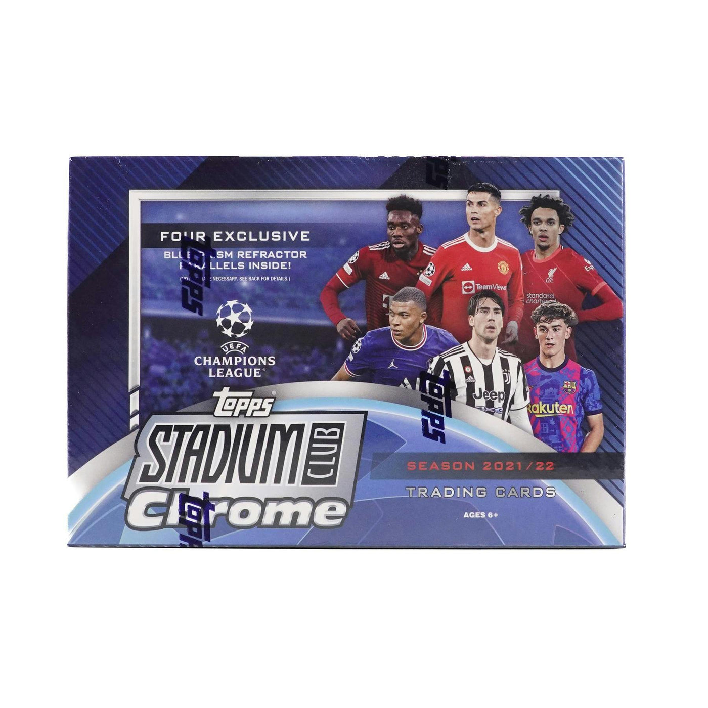 2021/22 Topps Stadium Club Chrome UEFA Champions League Soccer Mega Box