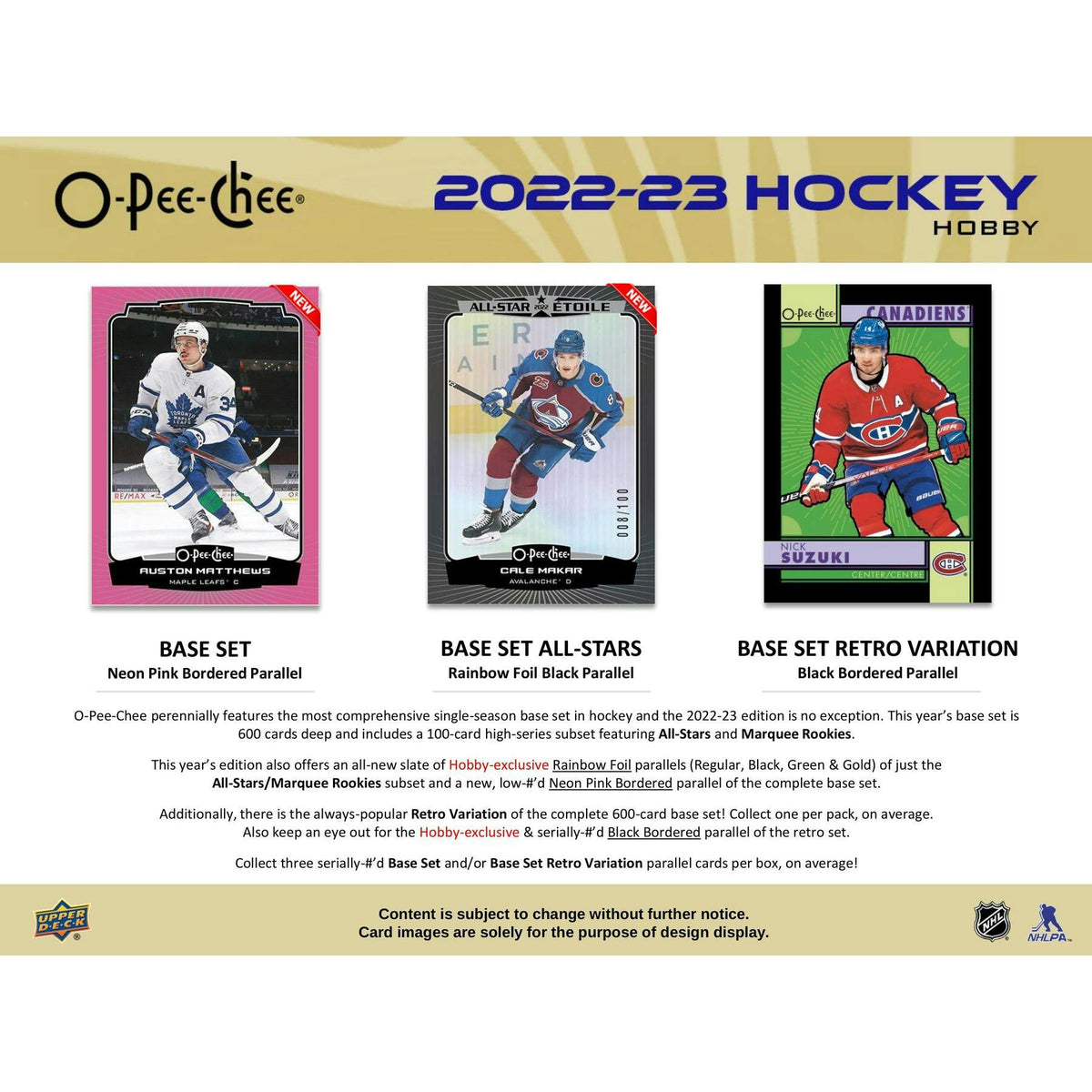 2022/23 Upper Deck O-Pee-Chee Hockey Hobby Box
