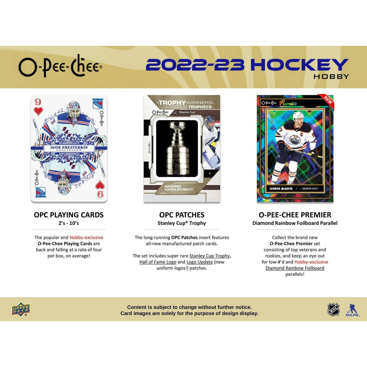 2022/23 Upper Deck O-Pee-Chee Hockey Hobby Box