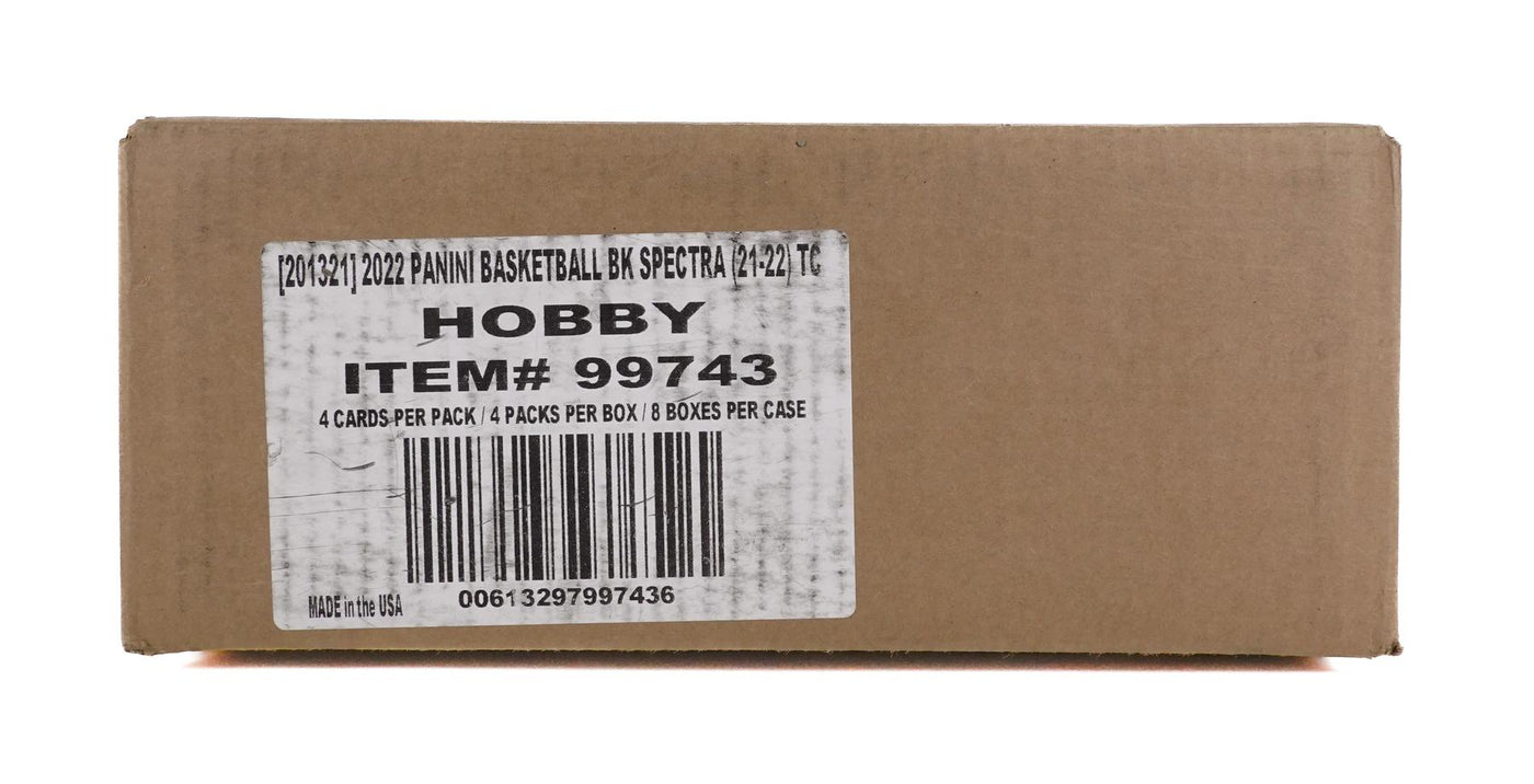 2021/22 Panini Spectra Basketball Hobby 8-Box Case