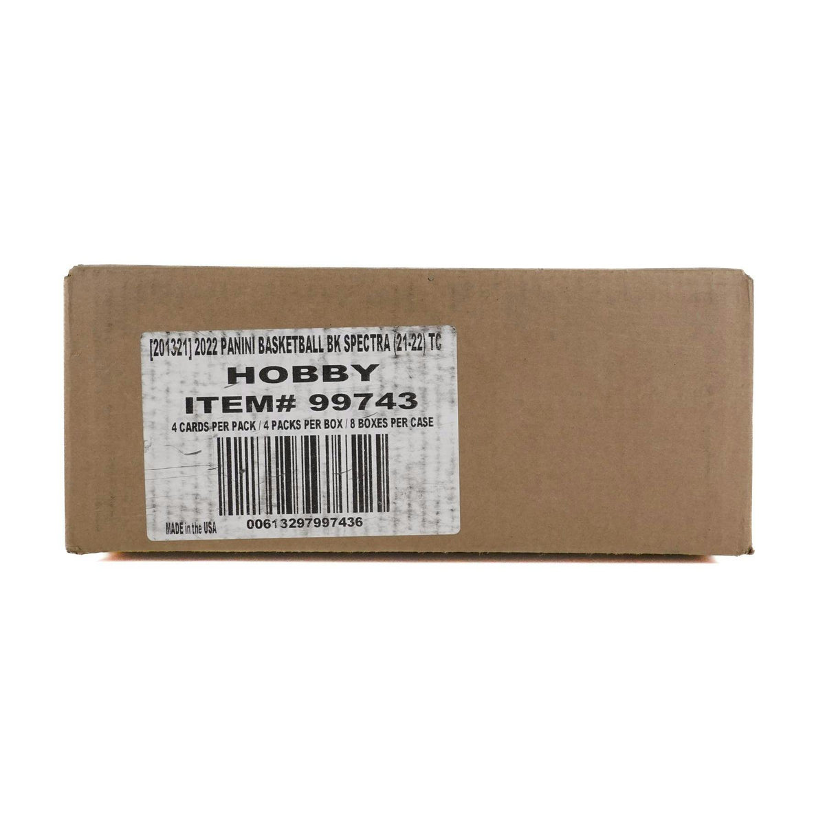 2021/22 Panini Spectra Basketball Hobby 8-Box Case