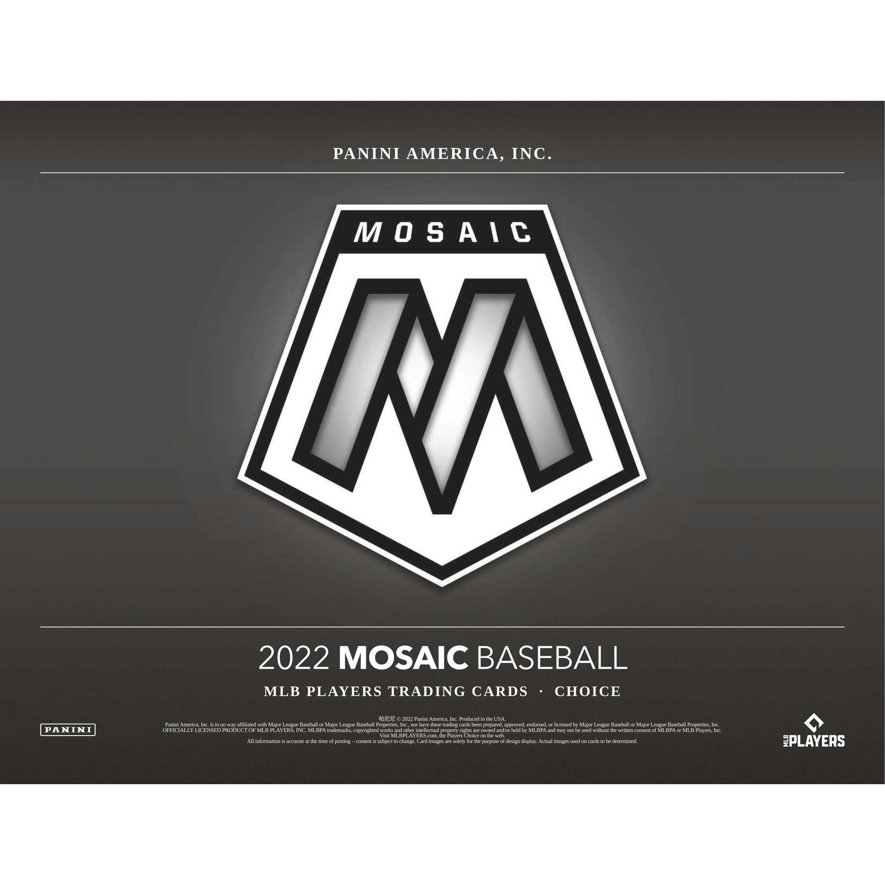 2022 Panini Mosaic Choice Baseball Hobby Box