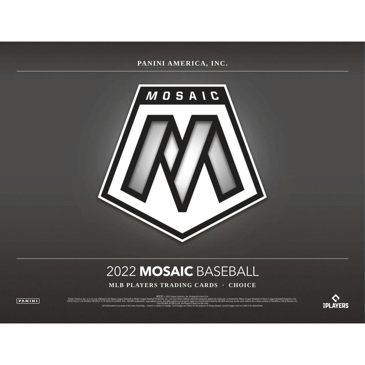 2022 Panini Mosaic Choice Baseball Hobby Box (Reed Buy)