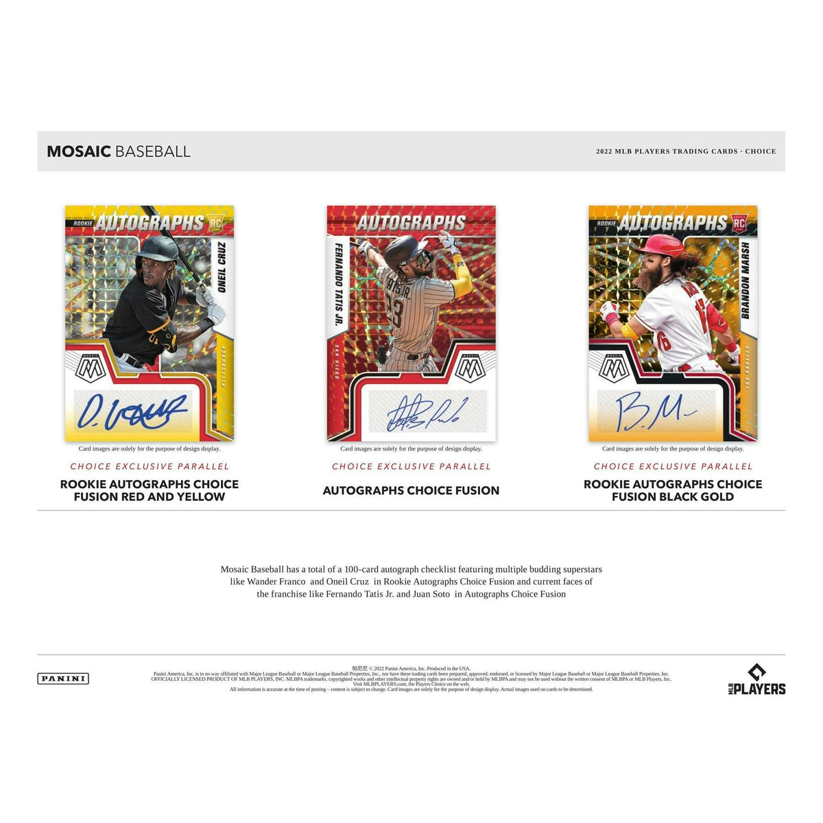 2022 Panini Mosaic Choice Baseball Hobby Box
