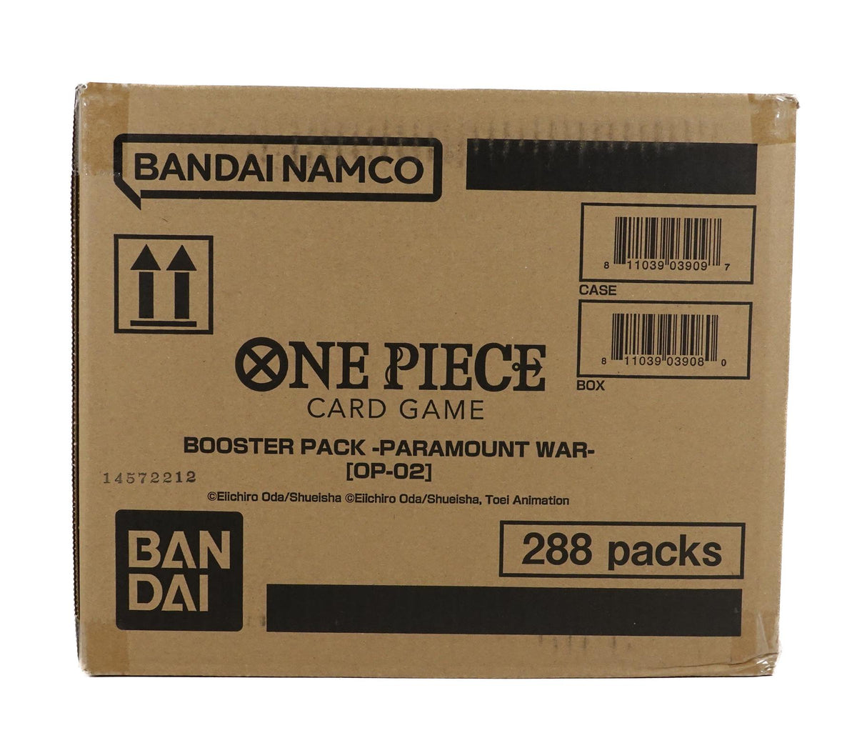 One Piece TCG: Paramount War (OP-02) Booster 12-Box Case