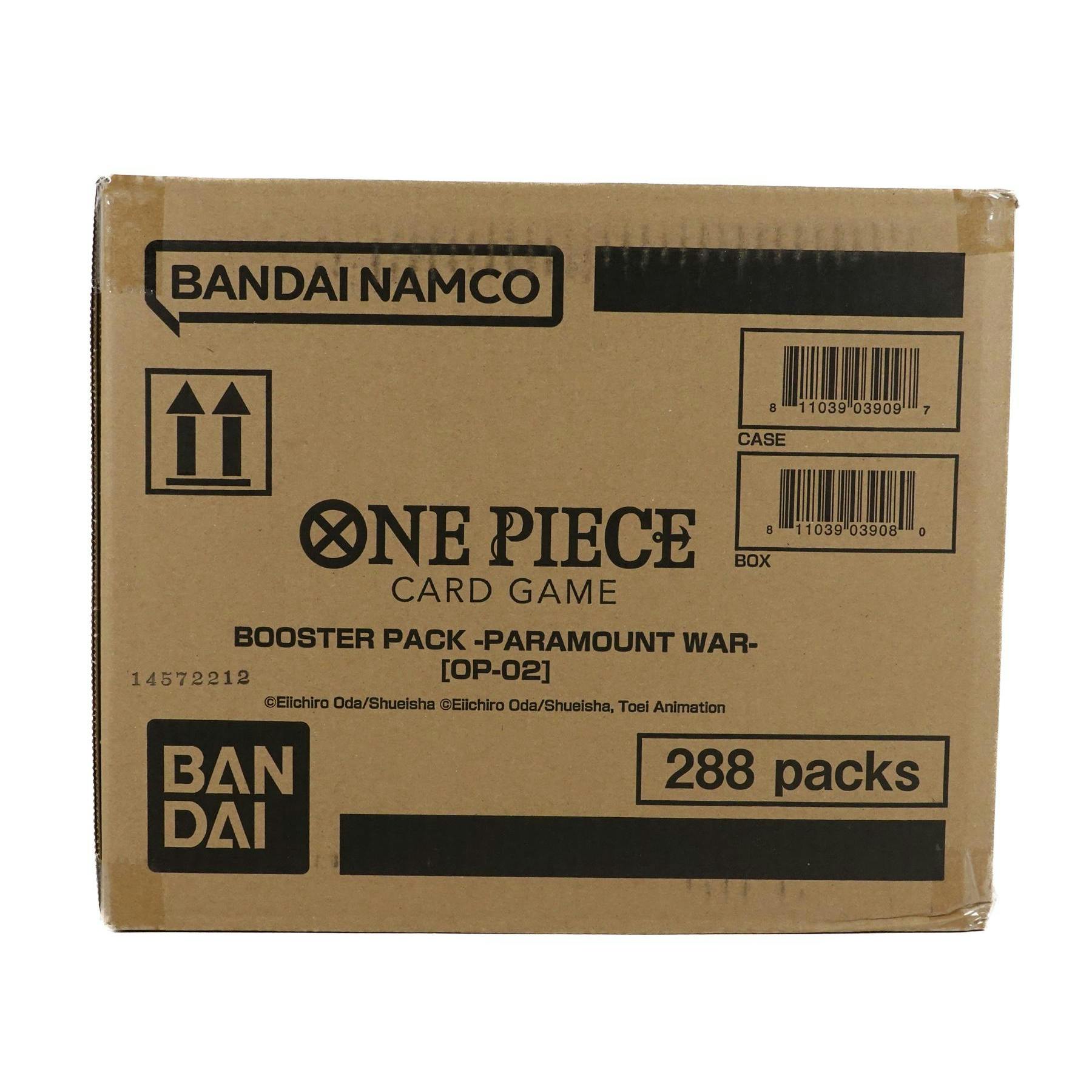 One Piece TCG: Paramount War (OP-02) Booster 12-Box Case