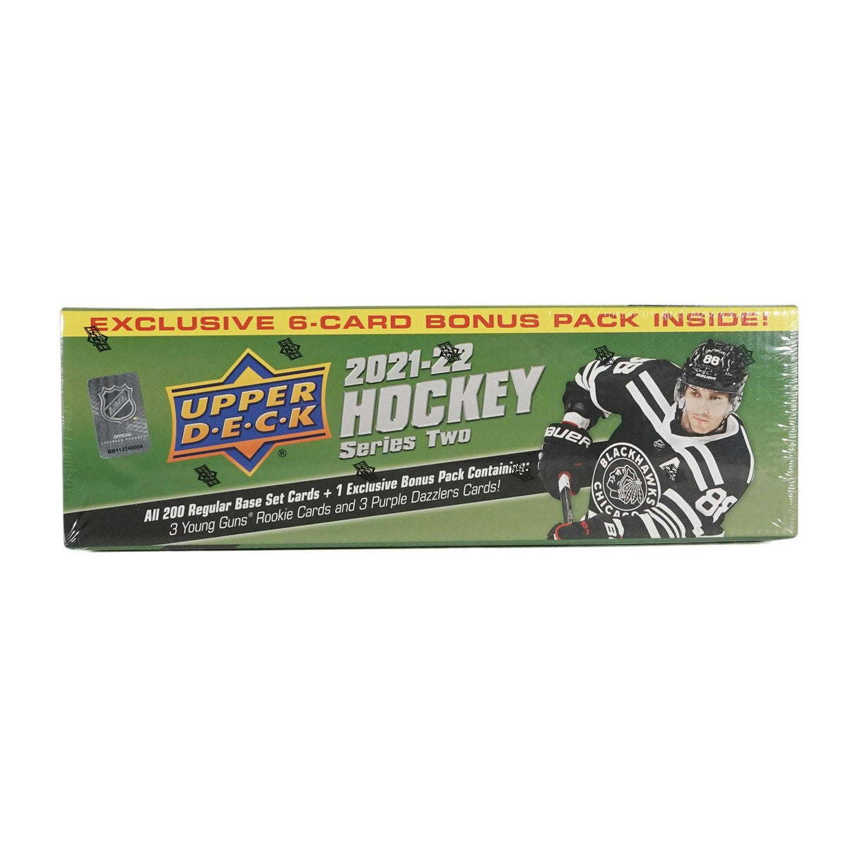 2021/22 Upper Deck Series 2 Hockey Factory Set (Box) (Bonus Pack with 3 Young Guns and 3 Purple Dazzlers!)