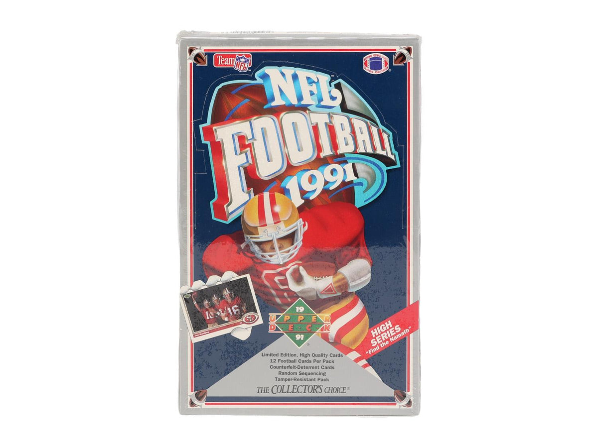 1991 Upper Deck High Series Football Wax Box