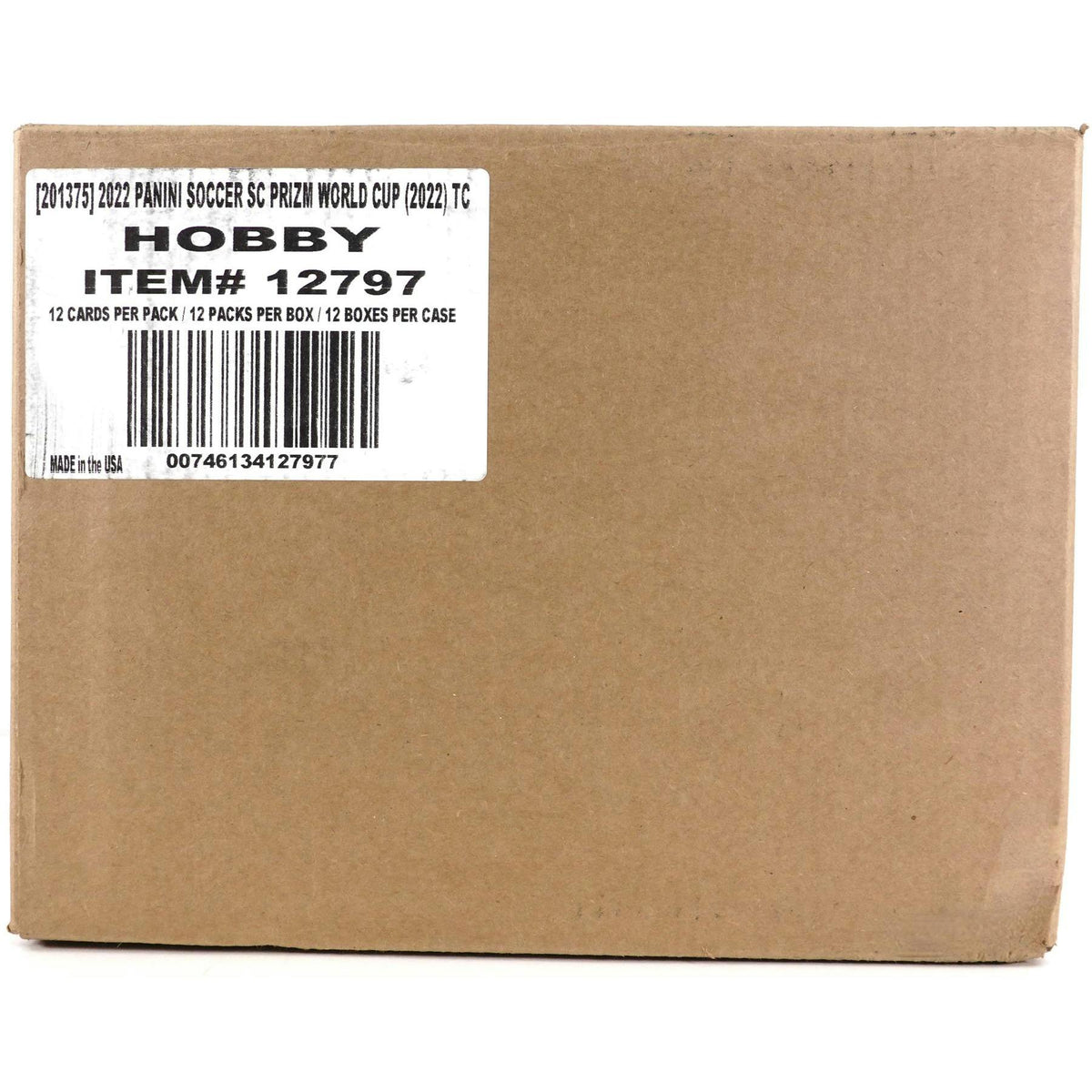 2022 Panini Prizm FIFA World Cup Soccer Hobby 12-Box Case