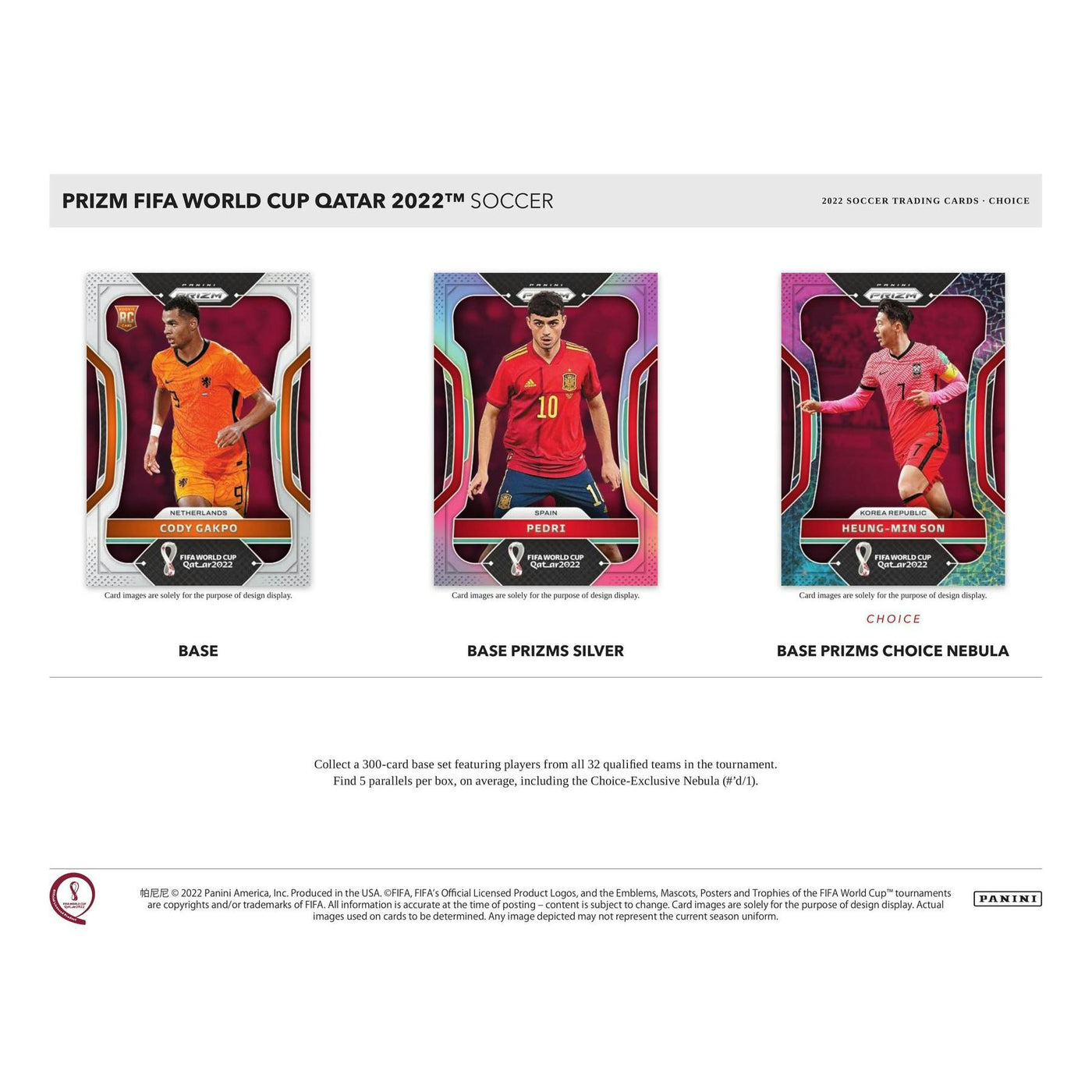 2022 Panini Prizm FIFA World Cup Soccer Choice Box