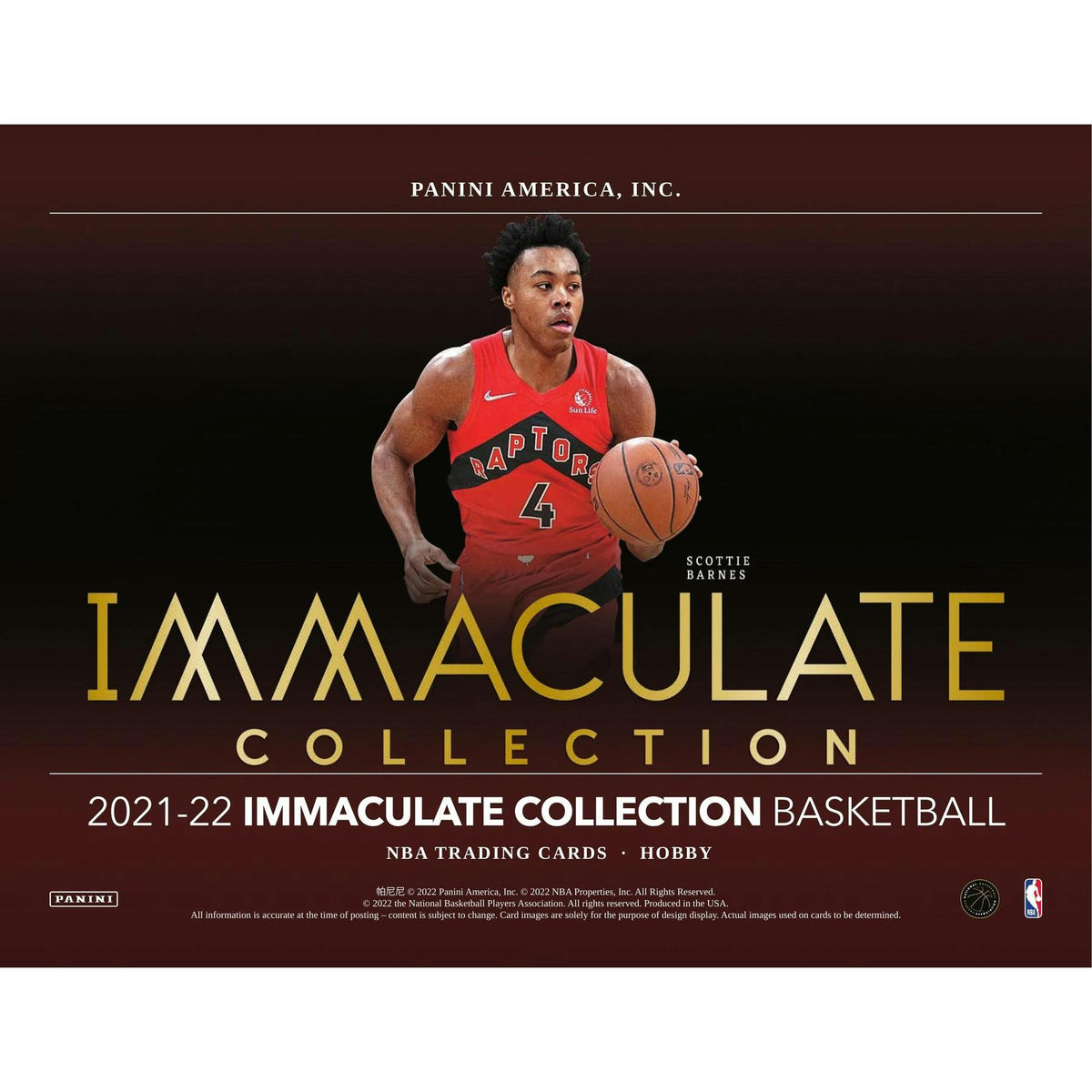 2021/22 Panini Immaculate Basketball Hobby Box