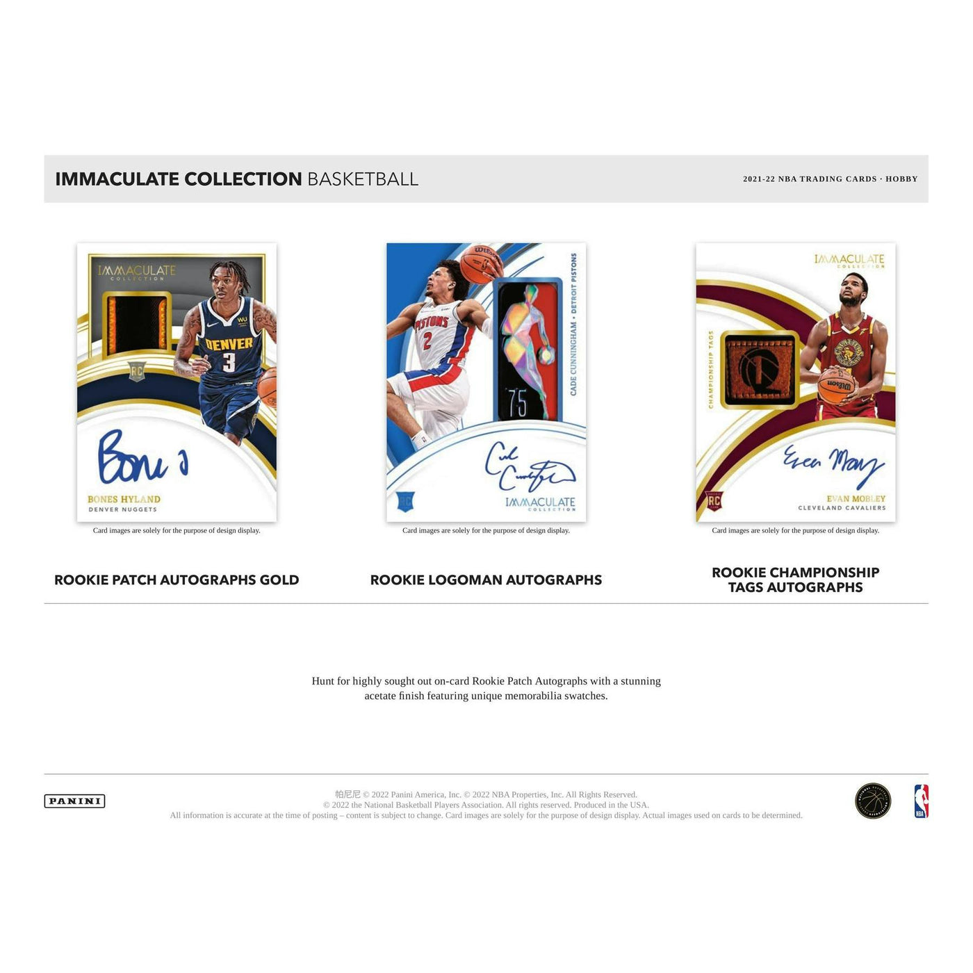 2021/22 Panini Immaculate Basketball Hobby Box