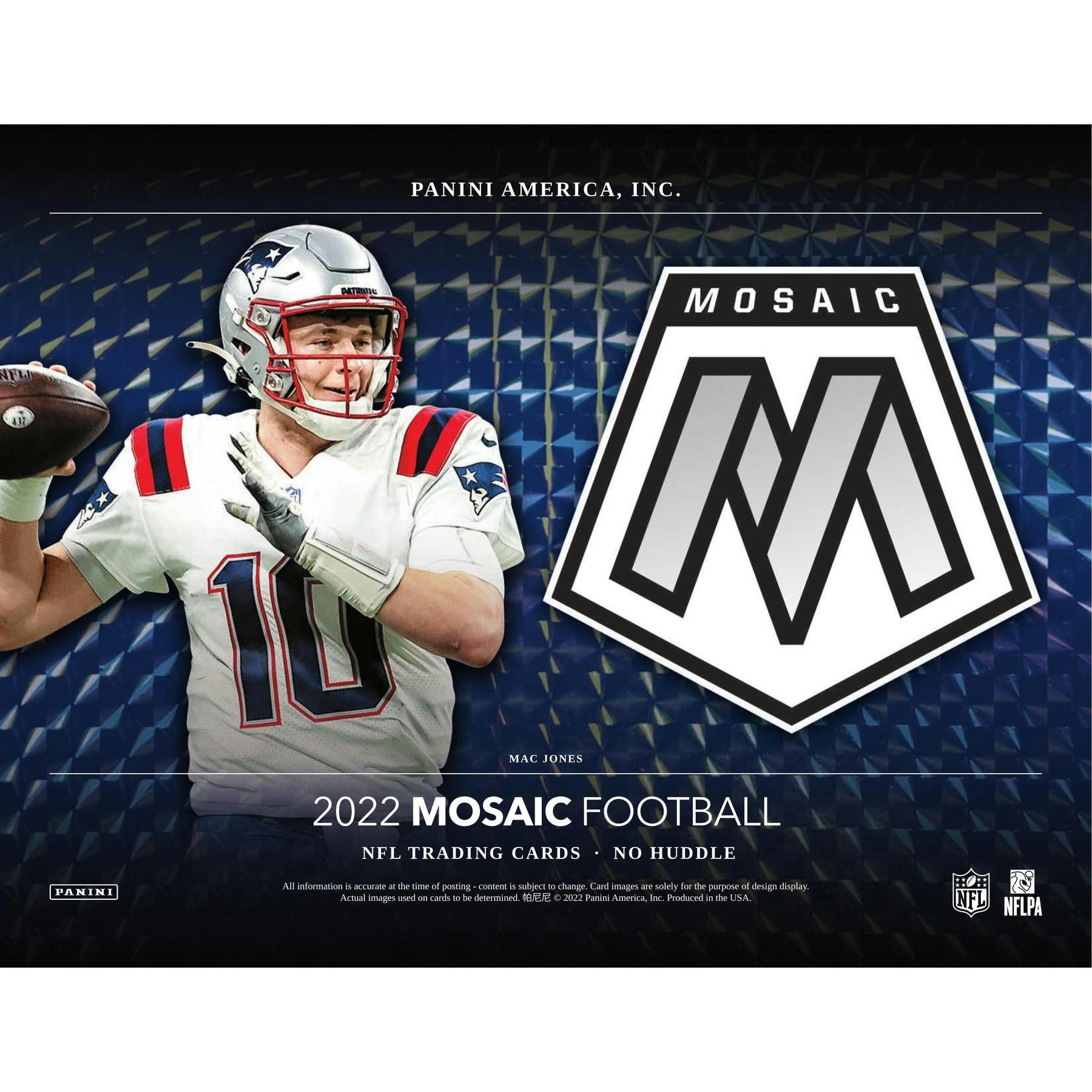 2022 Panini Mosaic No Huddle Football 20-Box Case
