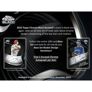 2022 Topps Chrome Black Baseball Hobby Box