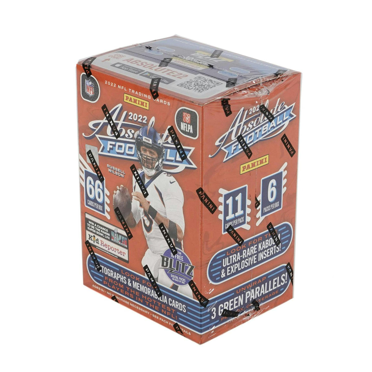 2022 Panini Absolute Football 6-Pack Blaster Box (Green Parallels!)