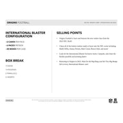 2022 Panini Origins Football International Blaster 20-Box Case