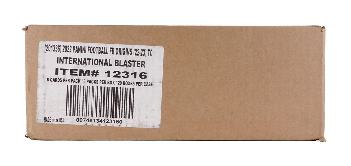 2022 Panini Origins Football International Blaster 20-Box Case