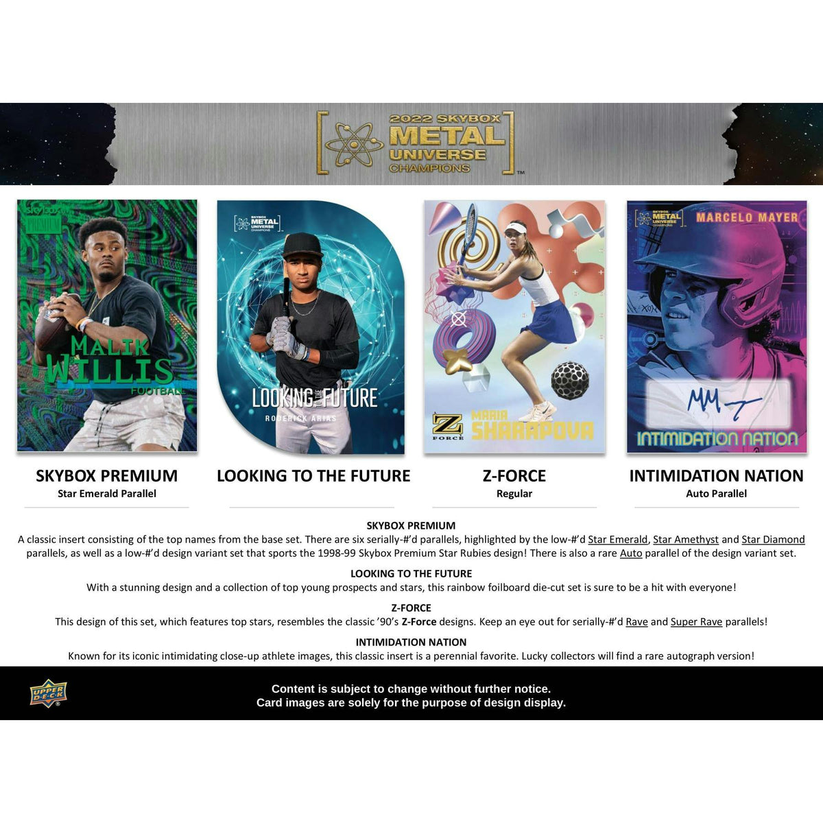 2022 Upper Deck Skybox Metal Universe Champions Hobby Box