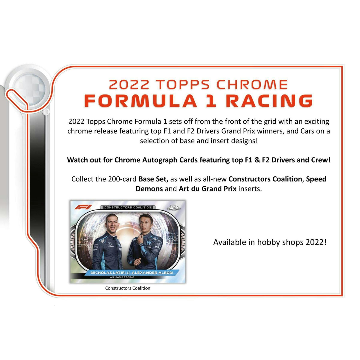 2022 Topps Chrome F1 Formula 1 Hobby Box
