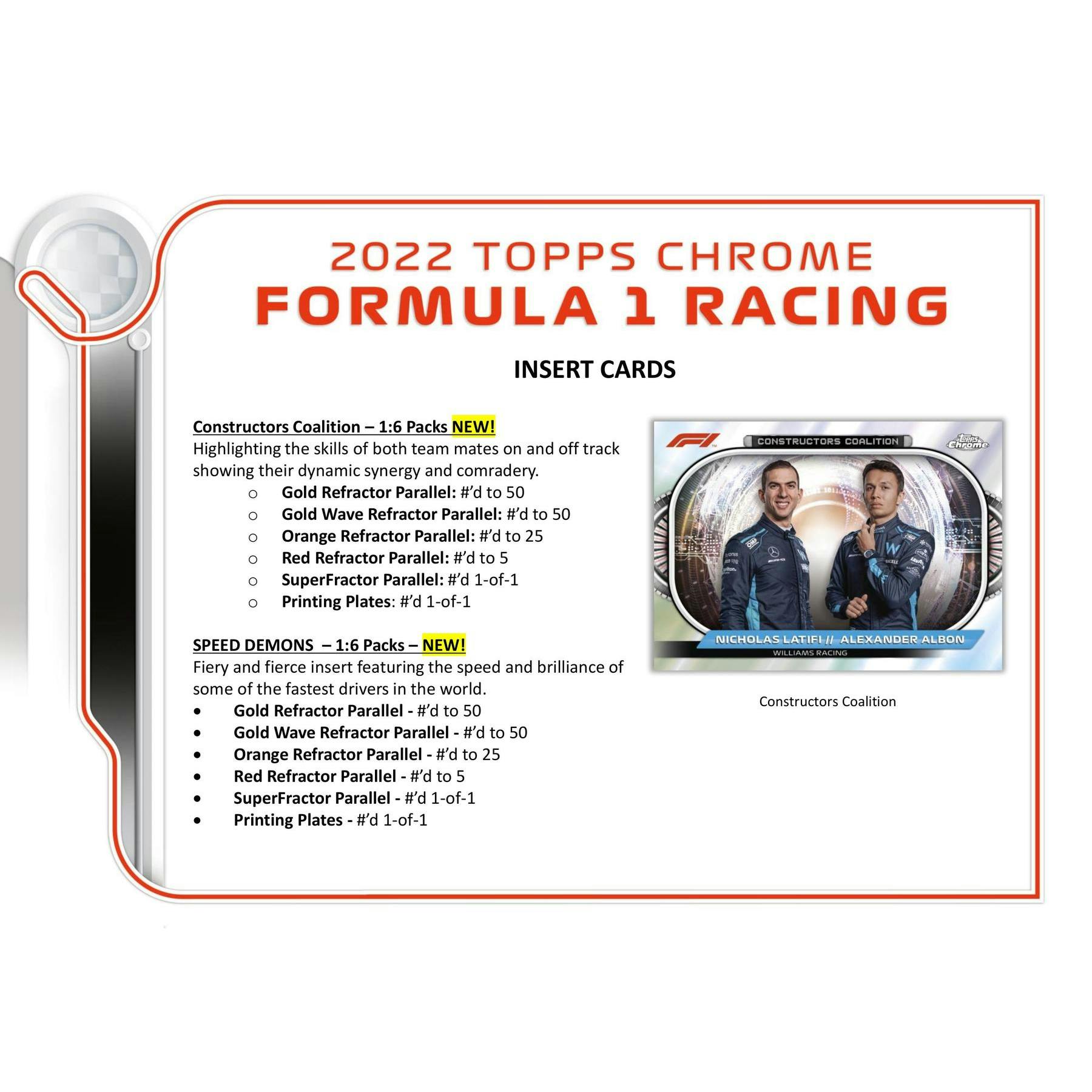 2022 Topps Chrome F1 Formula 1 Hobby Box