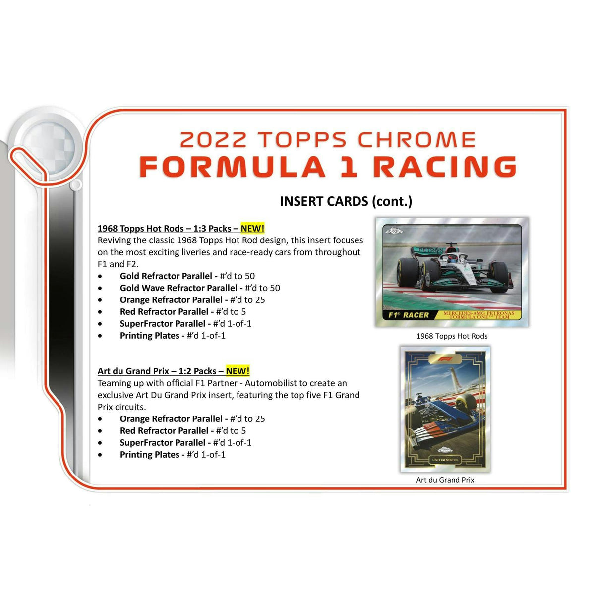 2022 Topps Chrome F1 Formula 1 Hobby Box