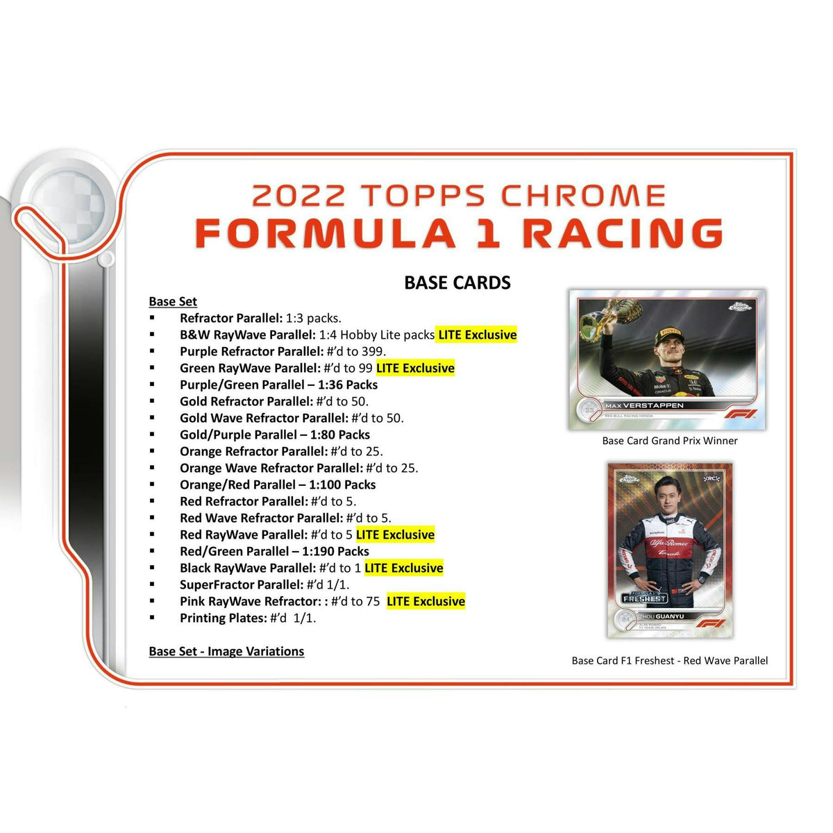 2022 Topps Chrome F1 Formula 1 Hobby Lite Pack