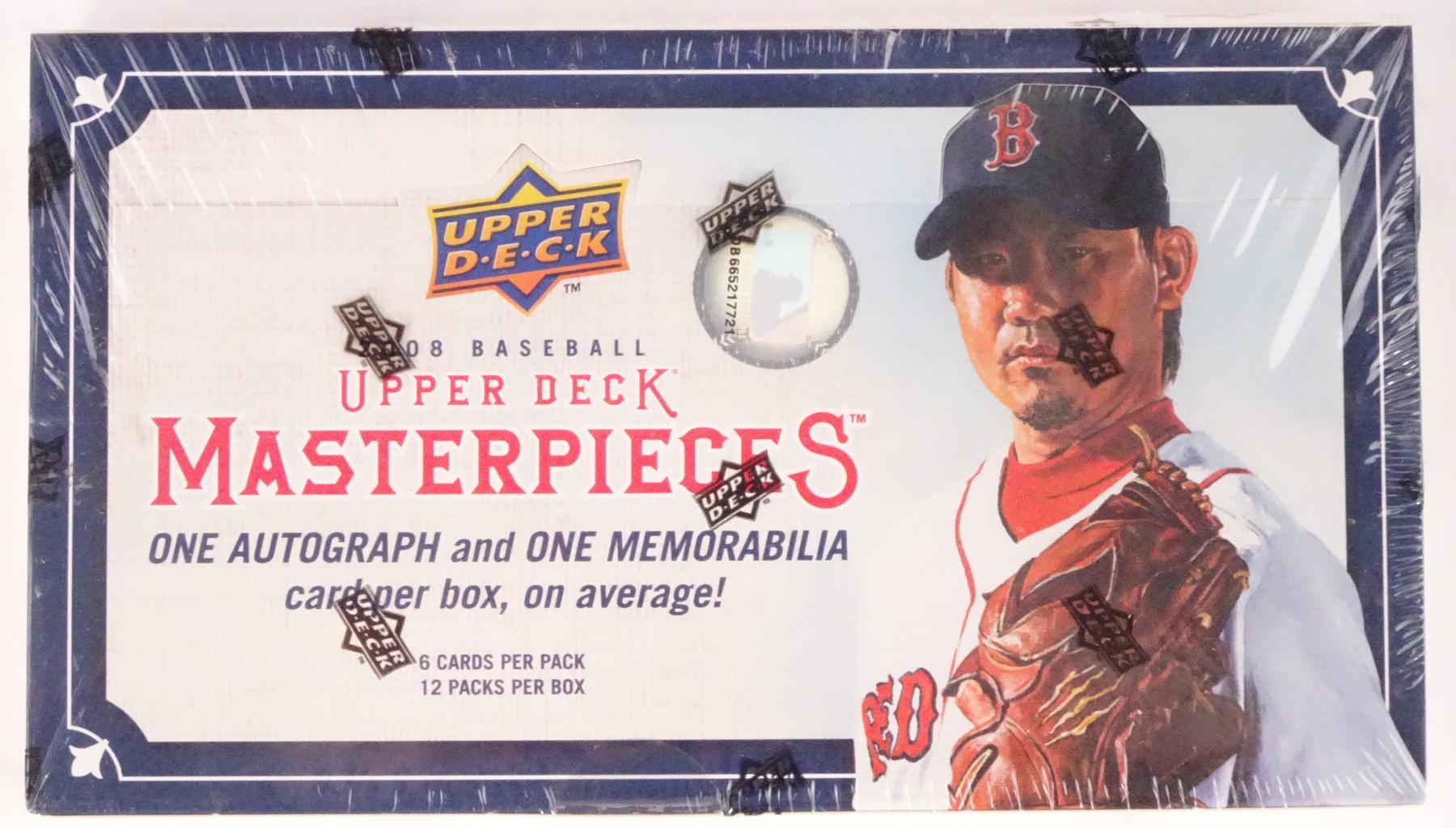 2008 Upper Deck Masterpieces Baseball Hobby Box (Reed Buy)