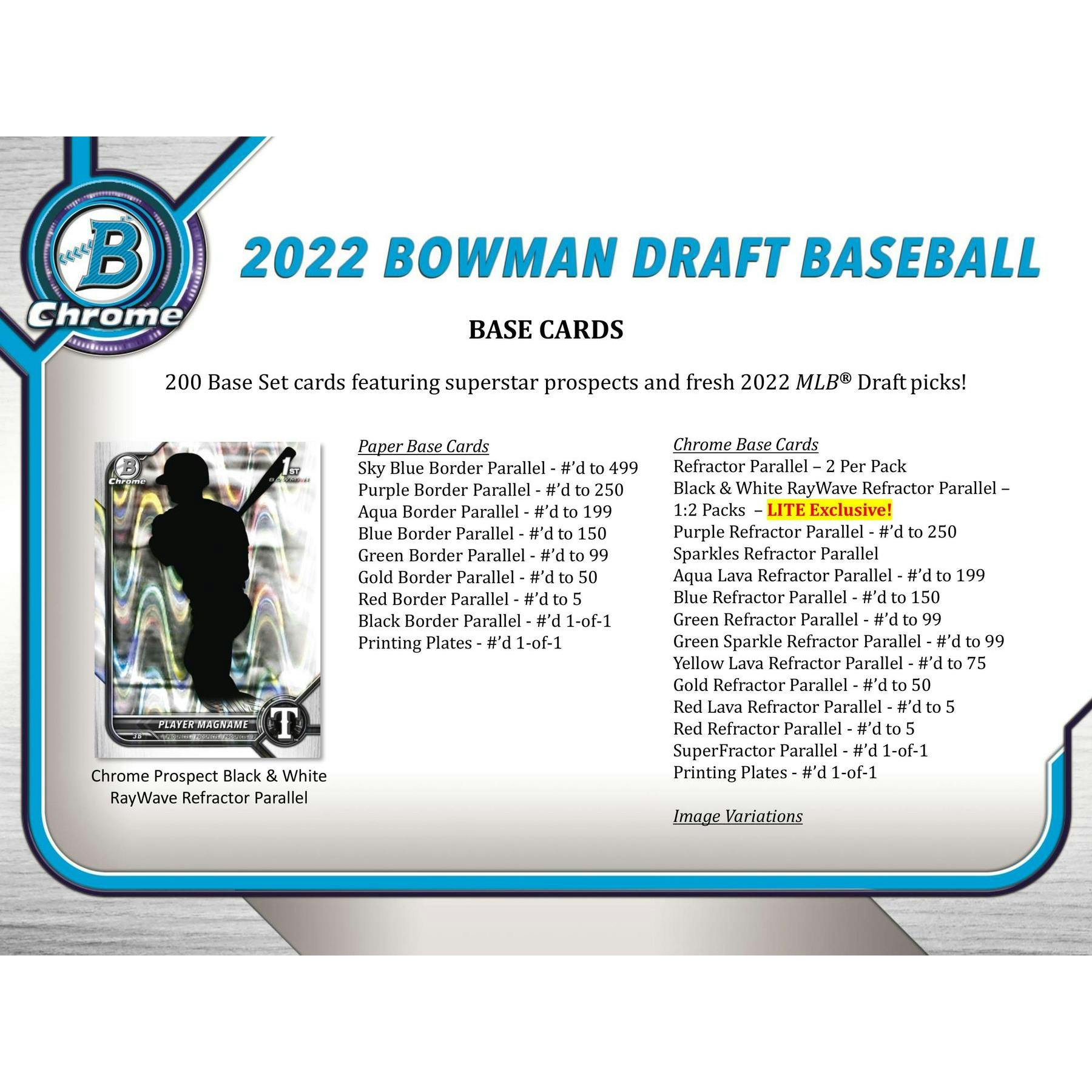 2022 Bowman Draft Baseball Hobby Lite Box