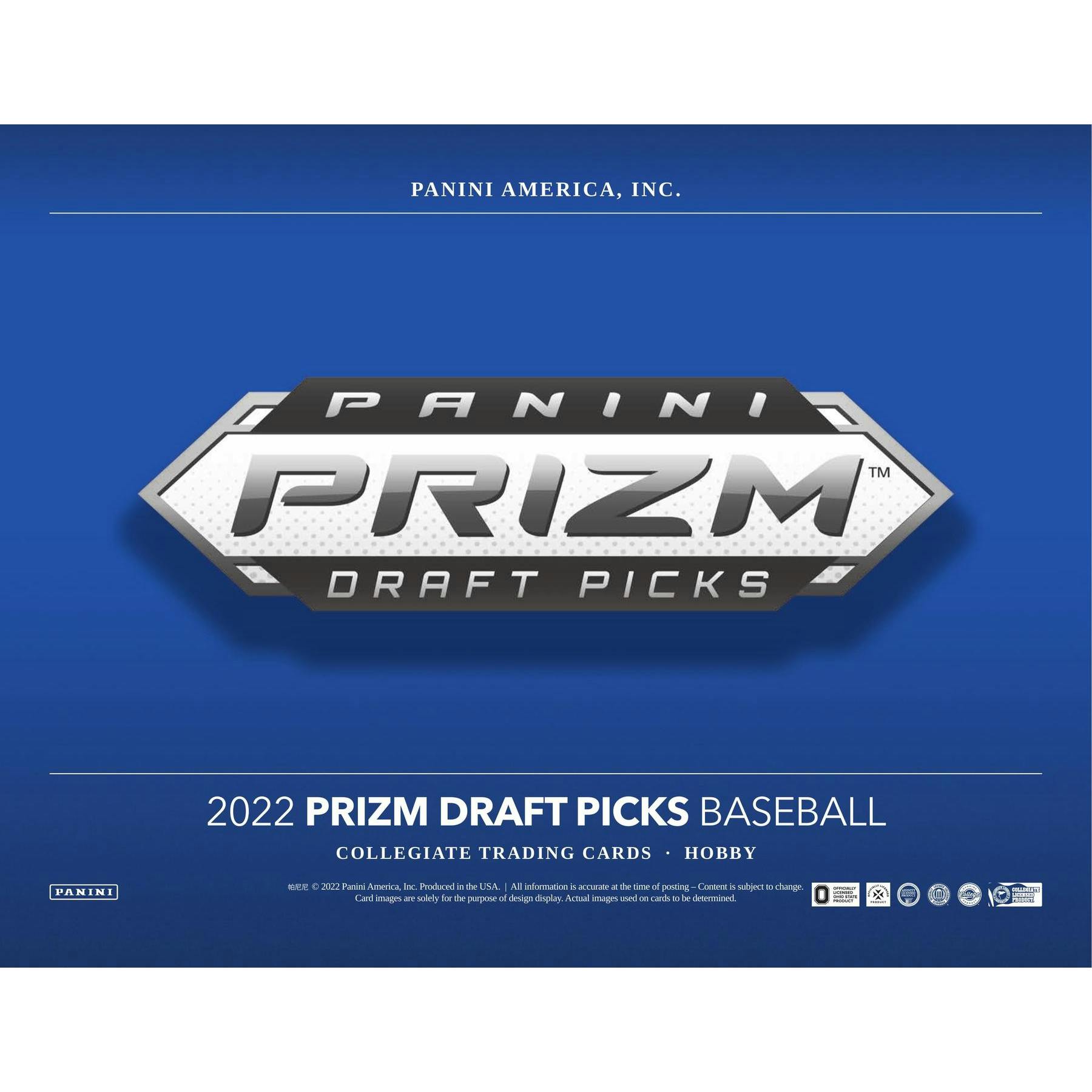 2022 Panini Prizm Draft Picks Baseball 1st Off The Line FOTL Hobby Box