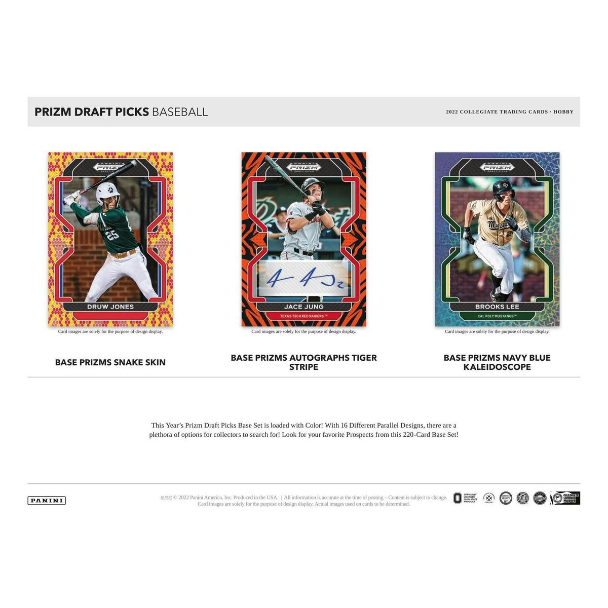 2022 Panini Prizm Draft Picks Baseball 1st Off The Line FOTL Hobby Box