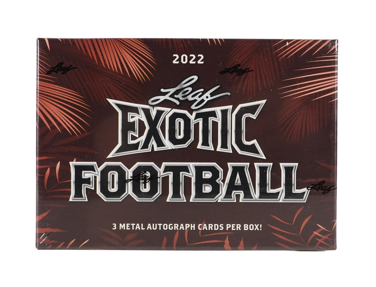2022 Leaf Exotic Football Hobby Box (Reed Buy)