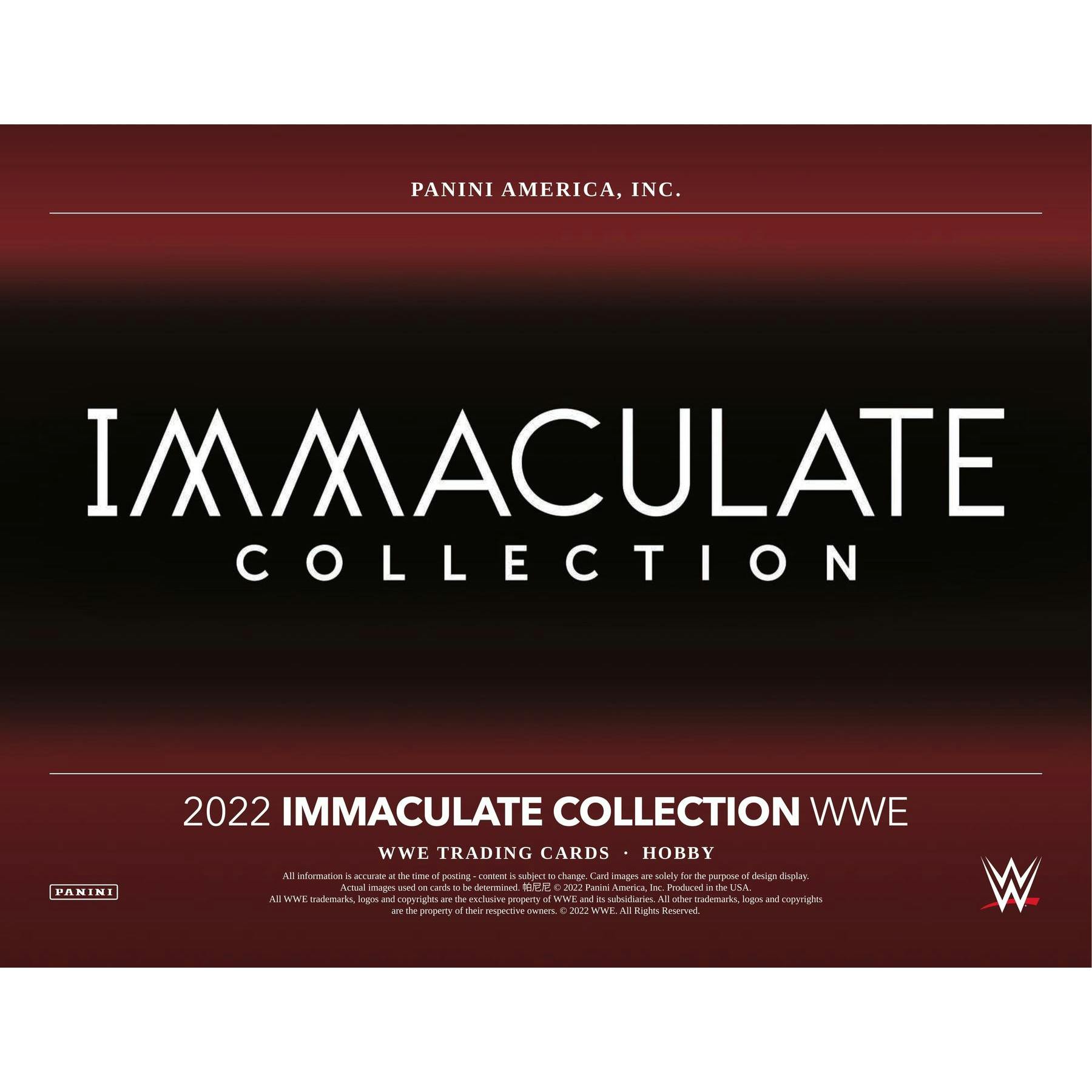 2022 Panini Immaculate WWE Wrestling Hobby Box
