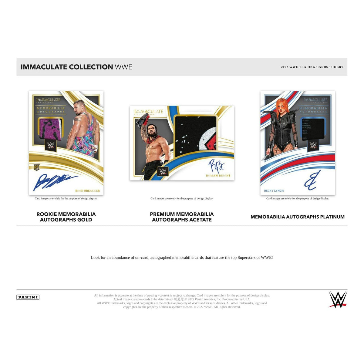 2022 Panini Immaculate WWE Wrestling Hobby 5-Box Case