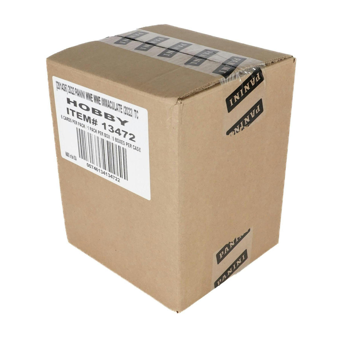 2022 Panini Immaculate WWE Wrestling Hobby 5-Box Case