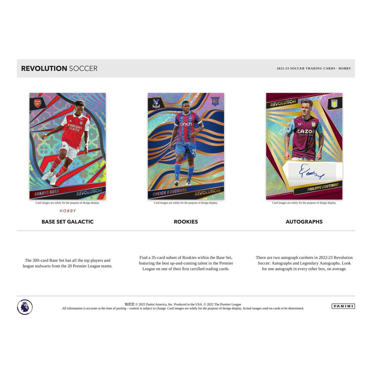 2022/23 Panini Revolution Premier League EPL Soccer Hobby Box