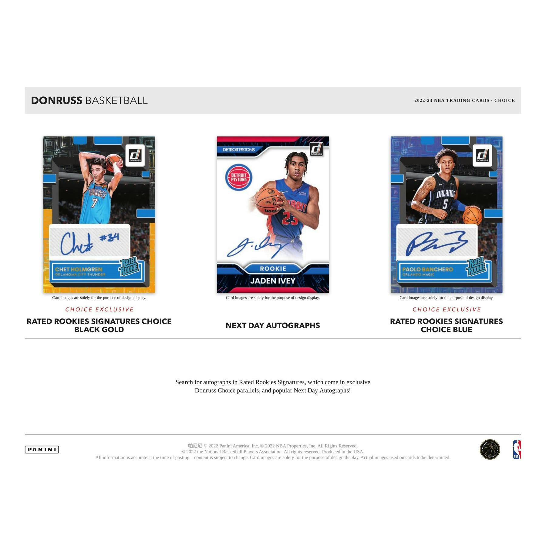 2022/23 Panini Donruss Basketball Choice Box (Reed Buy)