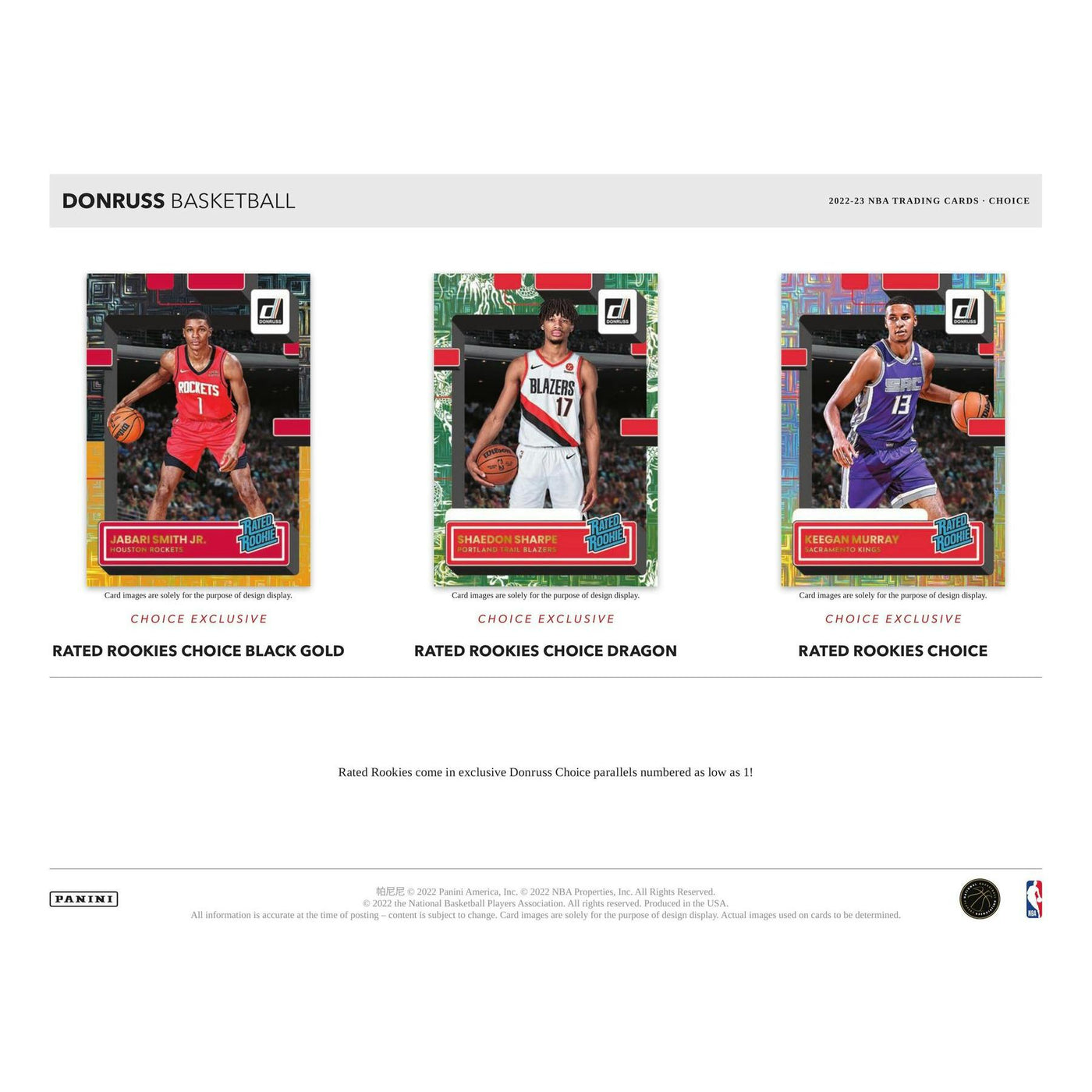 2022/23 Panini Donruss Basketball Choice 20-Box Case
