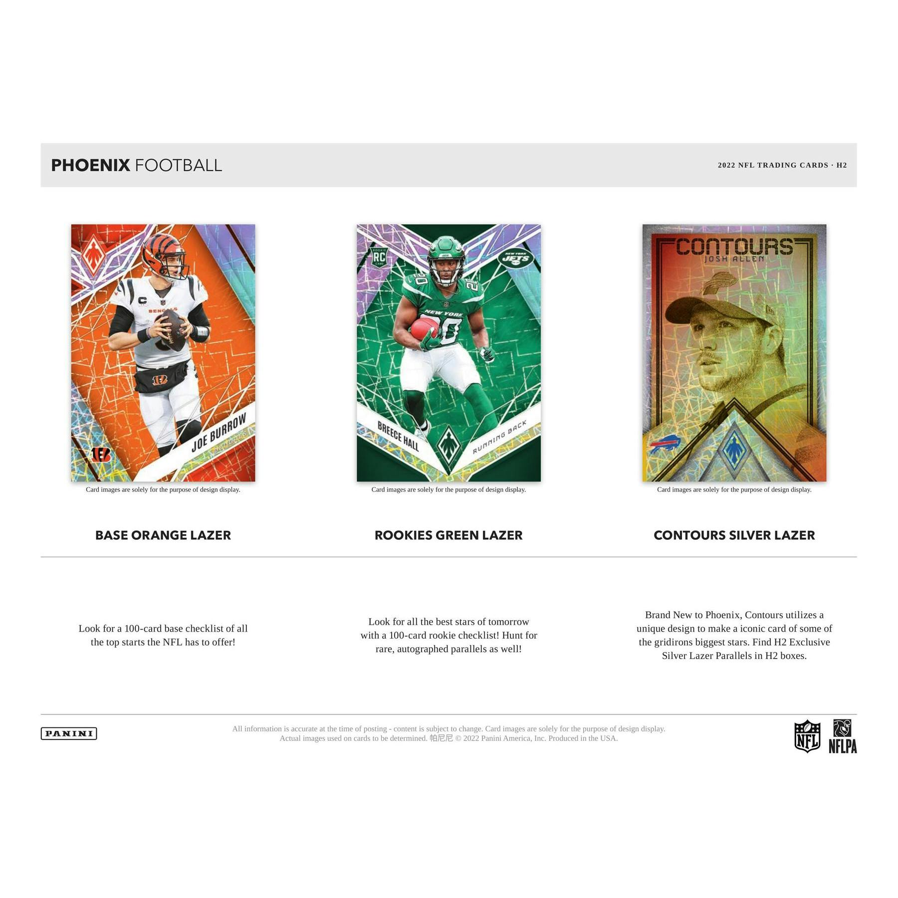 2022 Panini Phoenix Football H2 Box (Silver Lazer Parallels)