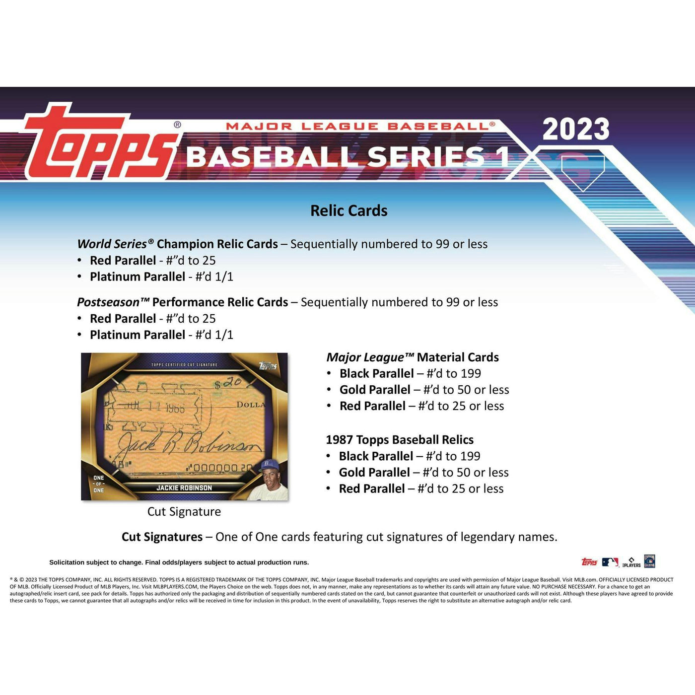 2023 Topps Series 1 Baseball Hanger Box