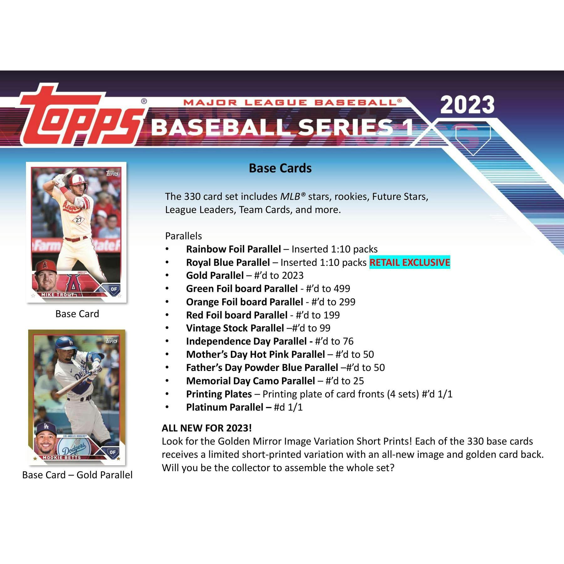 2023 Topps Series 1 Baseball Hanger Box