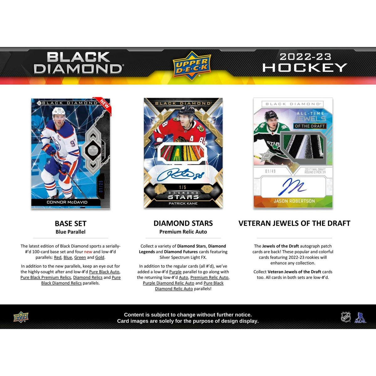 2022/23 Upper Deck Black Diamond Hockey Hobby Box