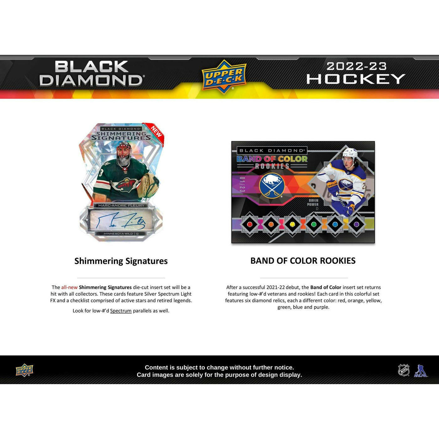 2022/23 Upper Deck Black Diamond Hockey Hobby Box