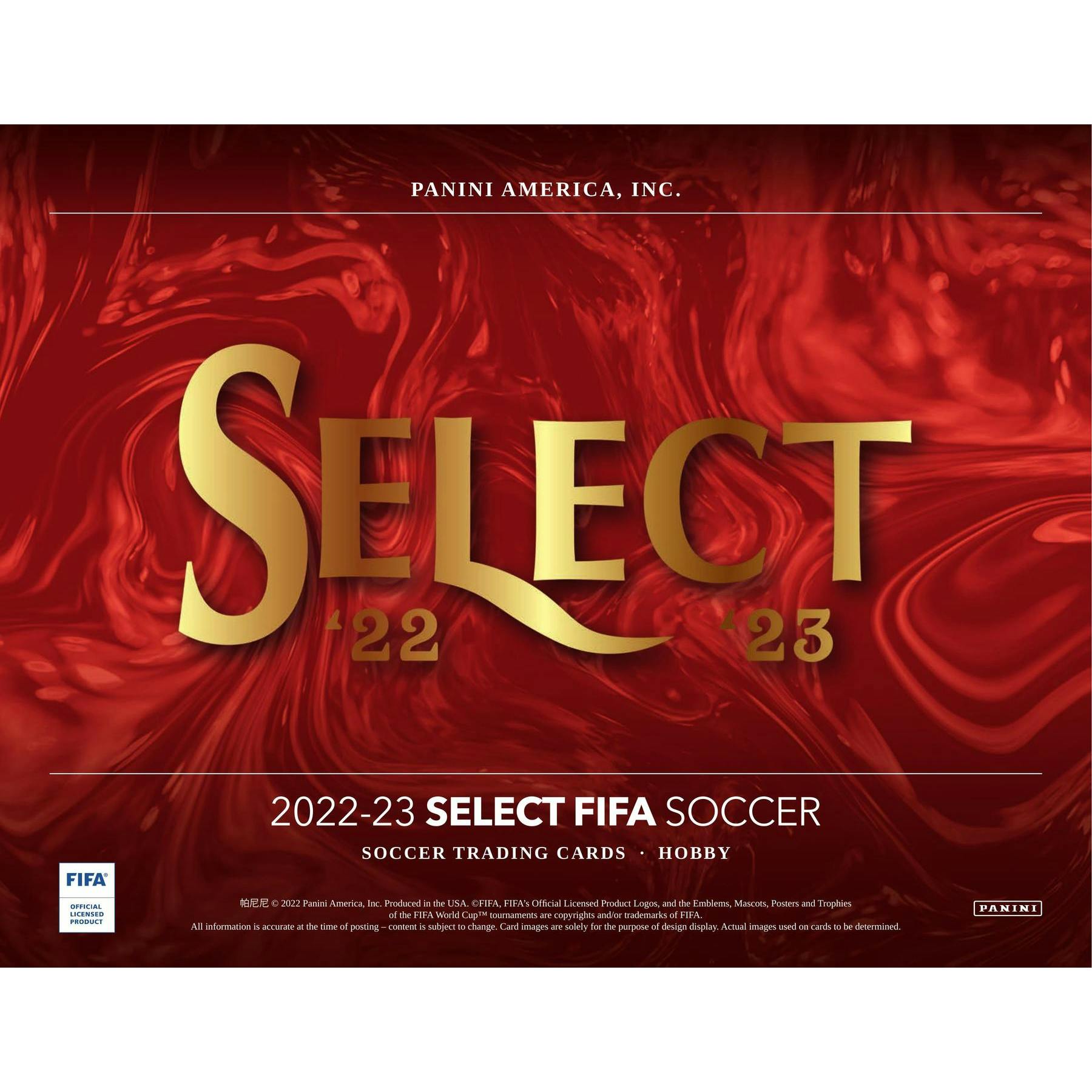 2022/23 Panini Select FIFA Soccer Hobby Box