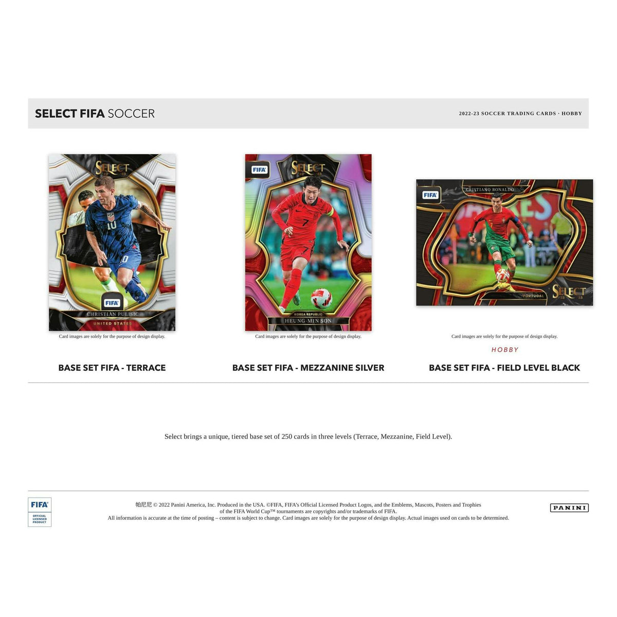 2022/23 Panini Select FIFA Soccer Hobby 12-Box Case