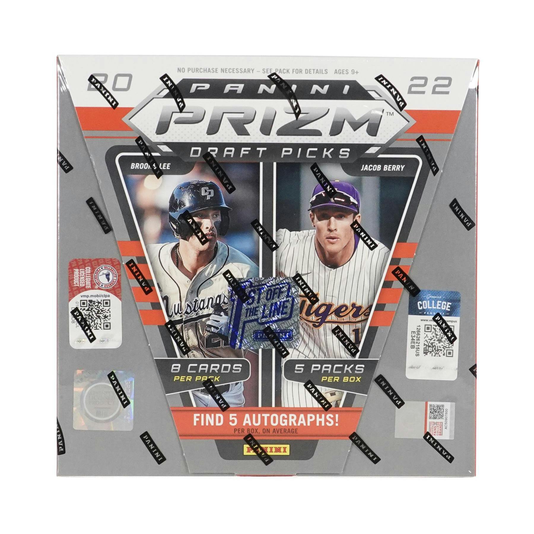 2022 Panini Prizm Draft Picks Baseball 1st Off The Line FOTL Hobby Box