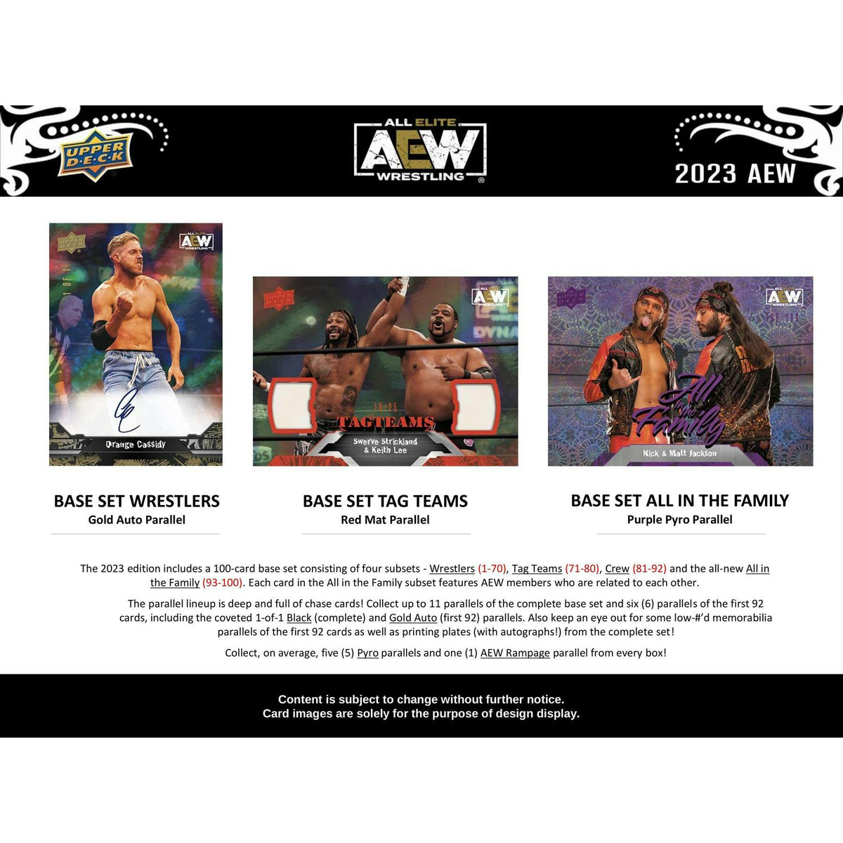 2023 Upper Deck All Elite Wrestling AEW Hobby 12-Box Case