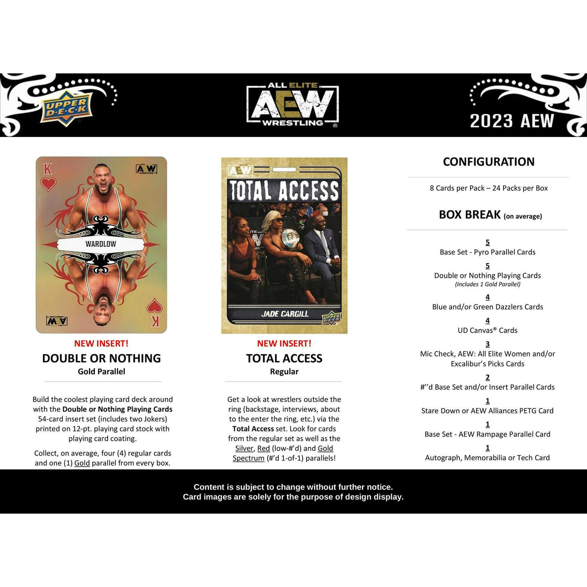 2023 Upper Deck All Elite Wrestling AEW Hobby 12-Box Case
