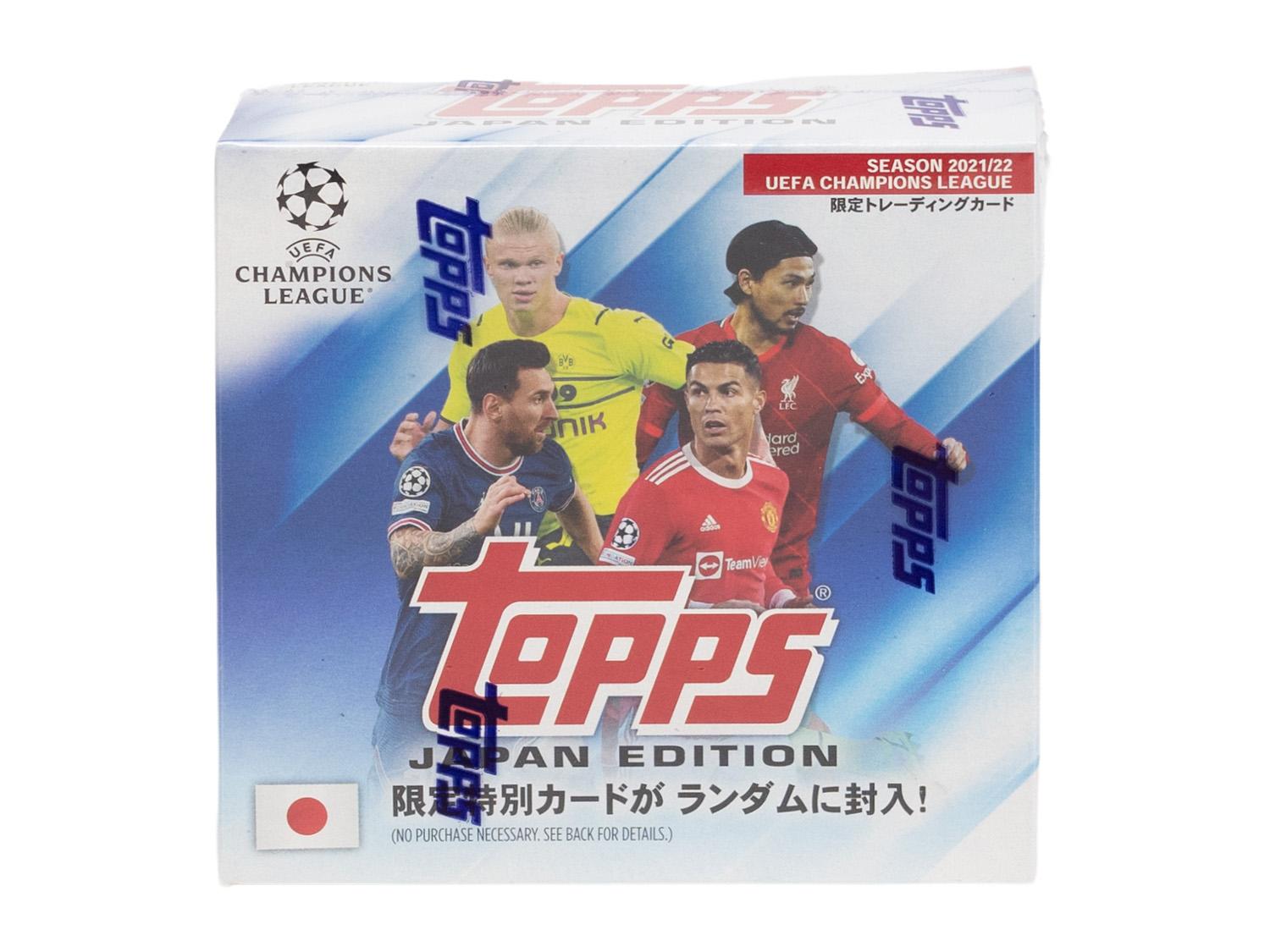 2021/22 Topps UEFA Champions League Soccer Japan Edition Hobby Box