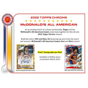 2022 Topps McDonald's All American Chrome Basketball Hobby 12-Box Case